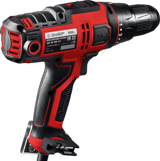 Сетевая дрель-шуруповерт ДШ-М3-500-2 К ЗУБР