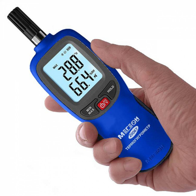 Термогигрометр МЕГЕОН 20067 с Bluetooth с поверкой Термогигрометр МЕГЕОН 20067 с Bluetooth с поверкой