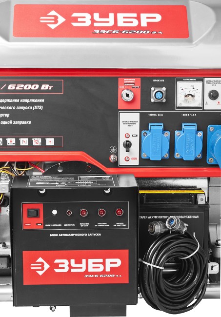 Бензиновый генератор с автозапуском ЗЭСБ-6200-ЭА ЗУБР