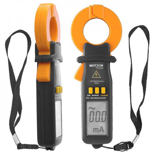 Компактные цифровые токоизмерительные клещи МЕГЕОН 70060 Компактные цифровые токоизмерительные клещи МЕГЕОН 70060