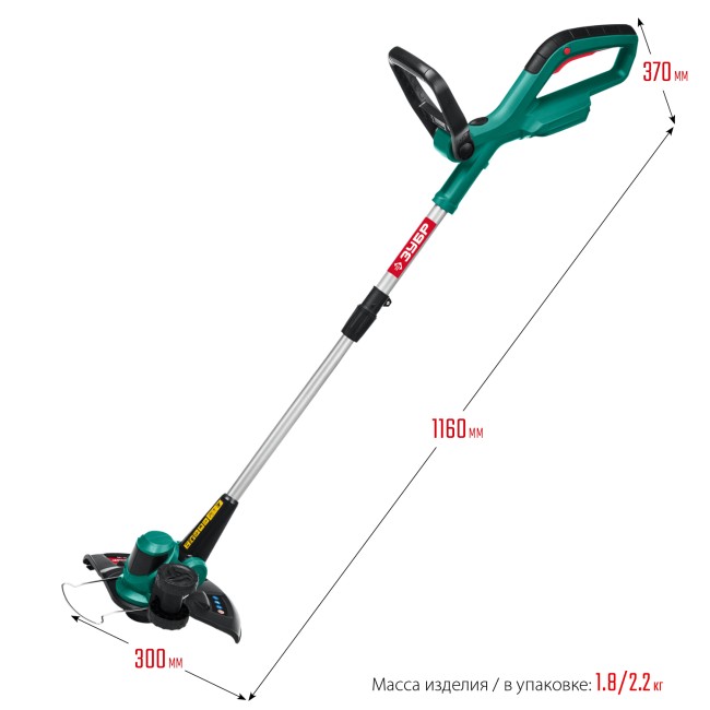 Аккумуляторный триммер ТА-185 ЗУБР без АКБ