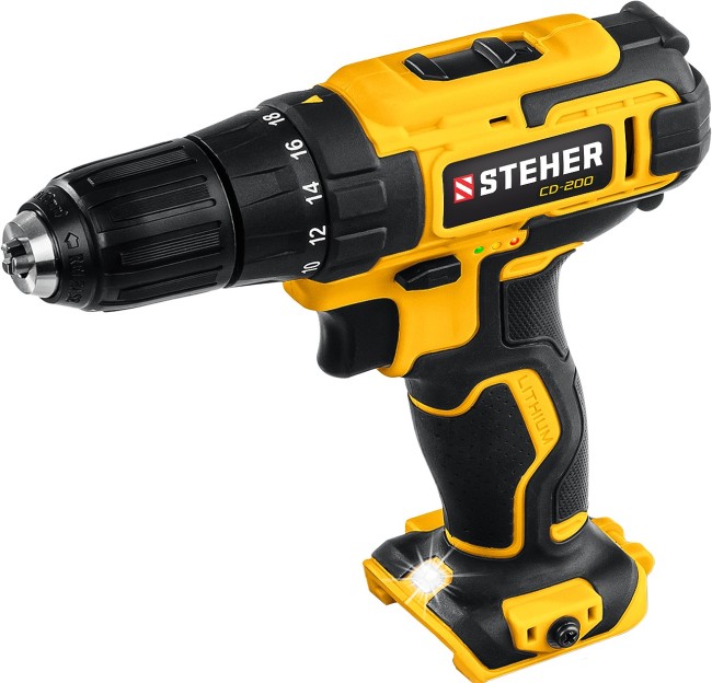 Дрель-шуруповерт CD-200 STEHER без АКБ