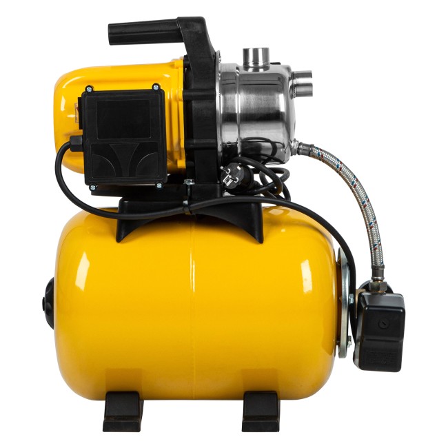 Насосная станция PS800X, 800 Вт, 3200 л/ч, ресивер 24 л, подъем 38 м, нержавейка Denzel Насосная станция PS800X, 800 Вт, 3200 л/ч, ресивер 24 л, подъем 38 м, нержавейка Denzel