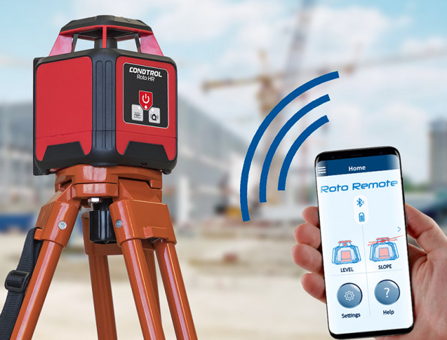 Ротационный лазерный нивелир  CONDTROL HR с детектором X-actRoto Ротационный лазерный нивелир  CONDTROL HR с детектором X-actRoto
