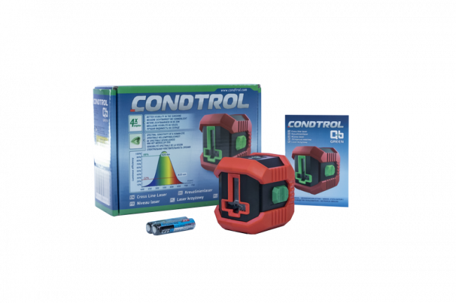 Лазерный уровень Condtrol QB Green с зеленым лучом Лазерный уровень Condtrol QB Green с зеленым лучом