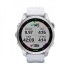 Часы Garmin Fenix 7S серебристый с белым силиконовым ремешком