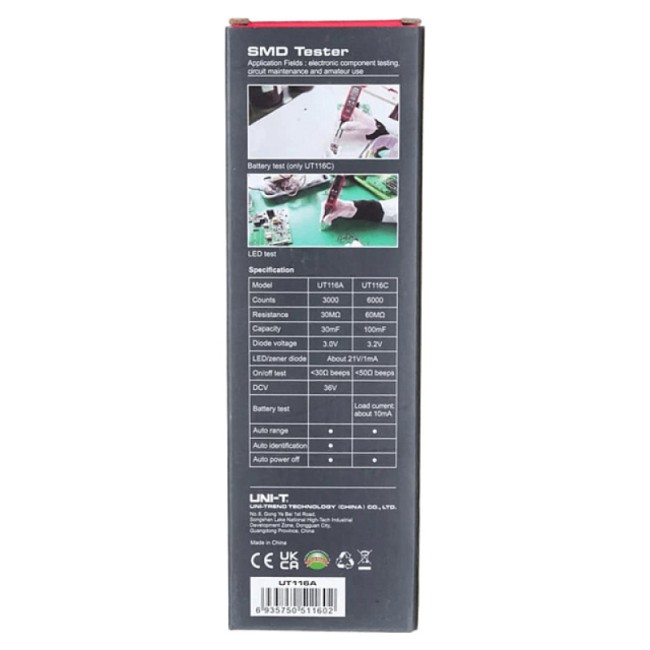Тестер SMD компонентов UNI-T UT116A Тестер SMD компонентов UNI-T UT116A