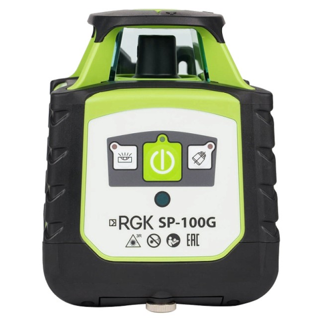 Комплект: ротационный нивелир RGK SP-100G + элевационный штатив RGK SH-340 Комплект: ротационный нивелир RGK SP-100G + элевационный штатив RGK SH-340