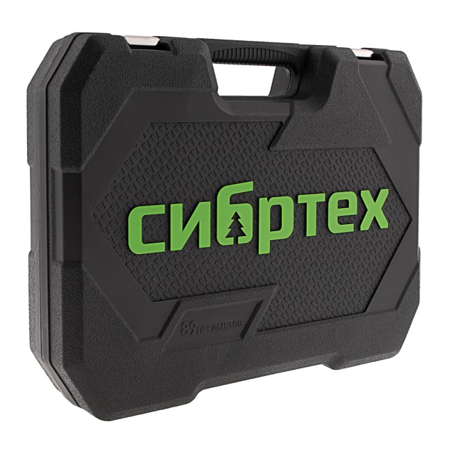 Набор инструментов 1/2", 1/4" CrV 89 предметов Сибртех Набор инструментов 1/2", 1/4" CrV 89 предметов Сибртех