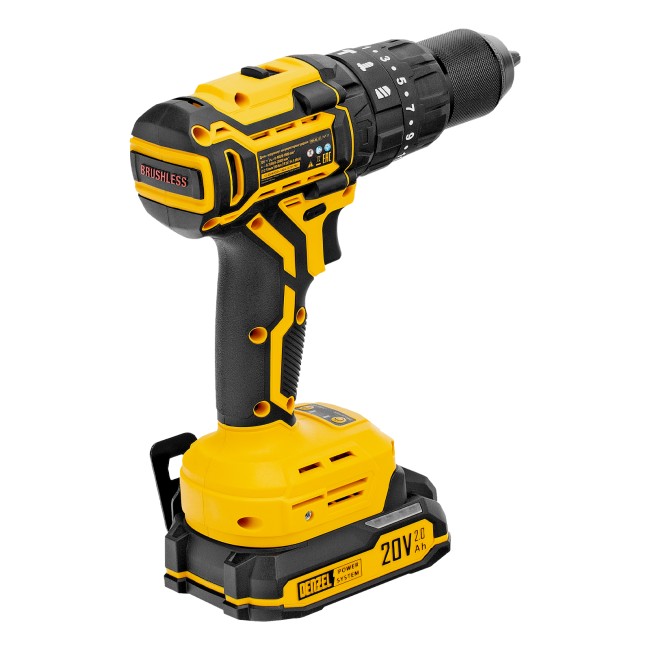 Дрель-шуруповерт аккумуляторная ударная CIDH-BL-20 Denzel