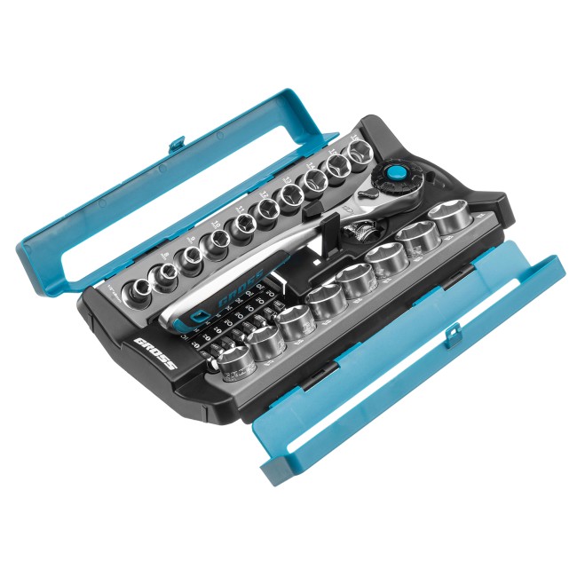 Набор торцевых головок 1/2",3/8” CrV 36 предметов Gross