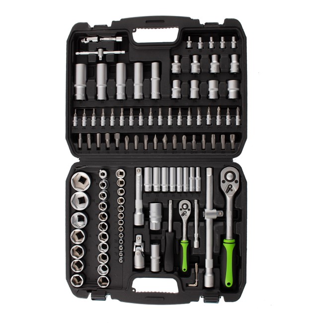 Набор инструмента 1/2", 1/4" 108 предметов Сибртех Набор инструмента 1/2", 1/4" 108 предметов Сибртех