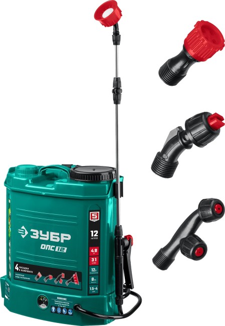 Аккумуляторный опрыскиватель ОПС-12 ЗУБР 12 л Аккумуляторный опрыскиватель ОПС-12 ЗУБР 12 л