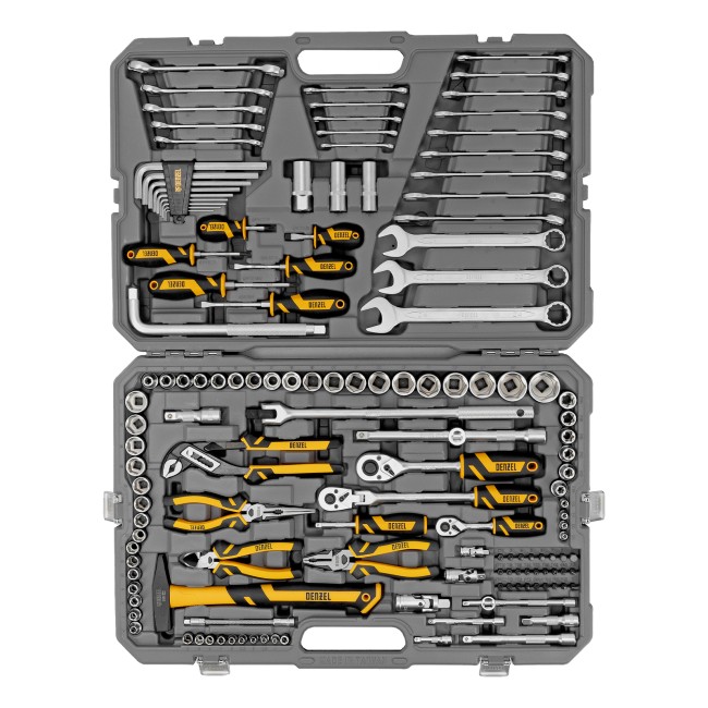 Набор инструментов 1/2", 1/4", 3/8" 144 предмета Denzel