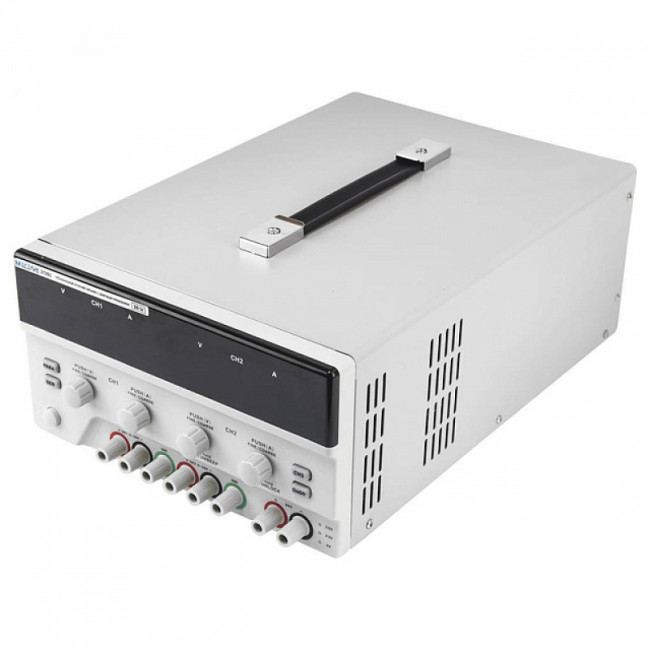 Трёхканальный линейный источник питания с цифровым управлением МЕГЕОН 37305 Трёхканальный линейный источник питания с цифровым управлением МЕГЕОН 37305