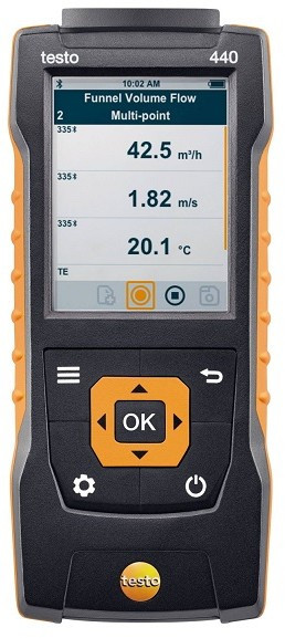 Комплект Testo 440 с Bluetooth-зондом CO2 и кейсом