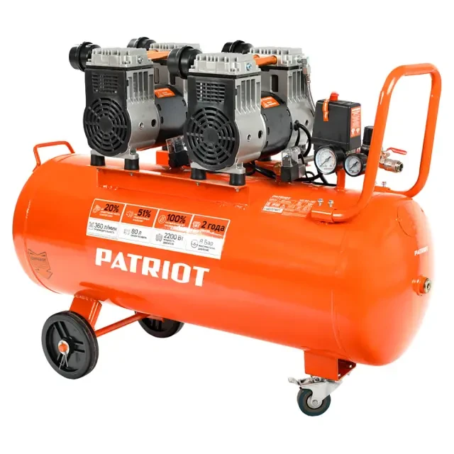 Компрессор поршневой безмасляный Patriot WO 80-360 Компрессор поршневой безмасляный Patriot WO 80-360