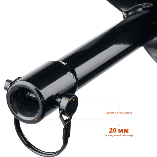 Шнек для мотобуров ЗУБР d 80 мм, грунт Шнек для мотобуров ЗУБР d 80 мм, грунт