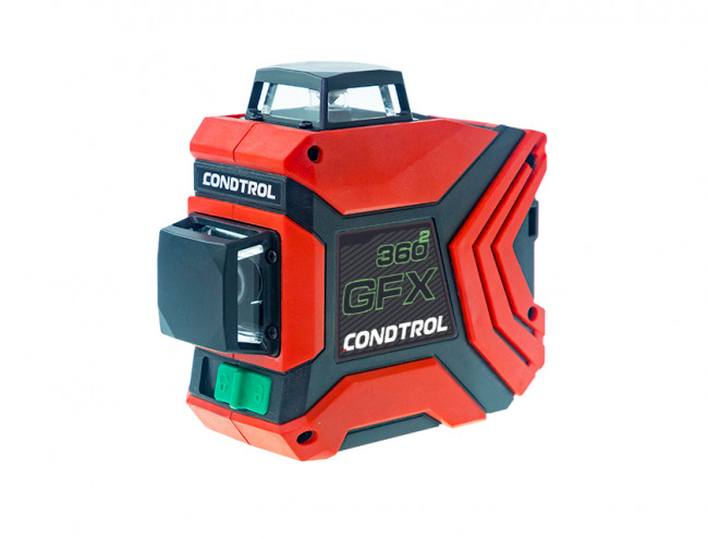 Лазерный уровень Condtrol GFX360-2 с зеленым лучом Лазерный уровень Condtrol GFX360-2 с зеленым лучом