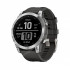 Часы Garmin Fenix 7 серебристый с графитовым силиконовым ремешком Часы Garmin Fenix 7 серебристый с графитовым силиконовым ремешком