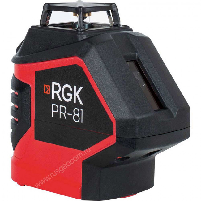 Комплект: лазерный уровень RGK PR-81 + штанга-упор RGK CG-2 Комплект: лазерный уровень RGK PR-81 + штанга-упор RGK CG-2