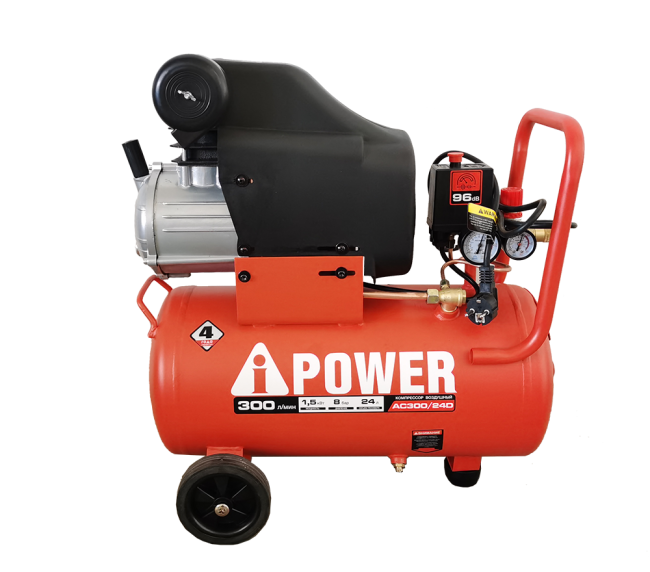 Компрессор поршневой масляный AC300/24D A-iPower