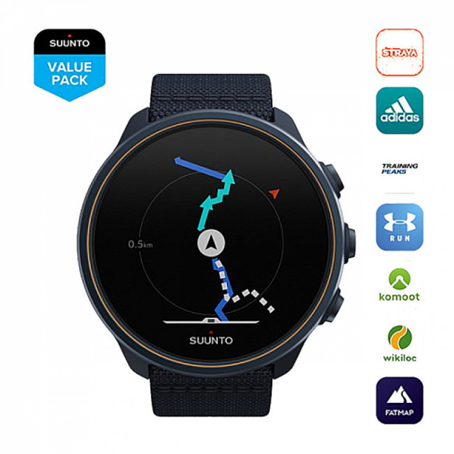 Часы SUUNTO 9 BARO Titanium Granite Blue, синий гранит Часы SUUNTO 9 BARO Titanium Granite Blue, синий гранит