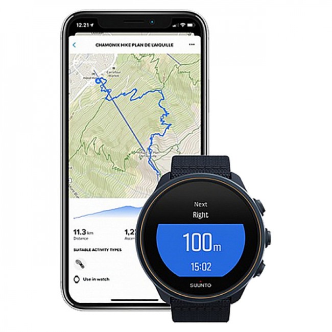 Часы SUUNTO 9 BARO Titanium Granite Blue, синий гранит Часы SUUNTO 9 BARO Titanium Granite Blue, синий гранит