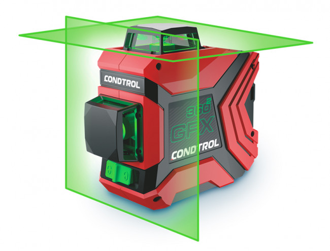 Лазерный уровень Condtrol GFX 360-2 Kit с зеленым лучом