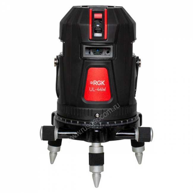 Комплект: лазерный уровень RGK UL-44W Black + штанга-упор Комплект: лазерный уровень RGK UL-44W Black + штанга-упор