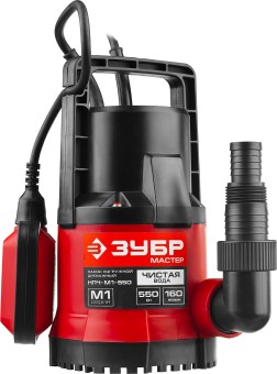 Дренажный насос с минимальным уровнем откачки НПЧ-М1-550 ЗУБР 550 Вт Дренажный насос с минимальным уровнем откачки НПЧ-М1-550 ЗУБР 550 Вт