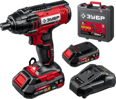 Винтоверт ударный ГВЛ-255-22 ЗУБР 2 АКБ Винтоверт ударный ГВЛ-255-22 ЗУБР 2 АКБ