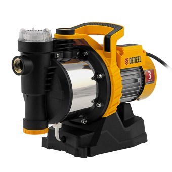 Садовый поверхностный насос GP1100SS, 1100 Вт, 4000 л/ч, подъем 45 м, пластик Denzel Садовый поверхностный насос GP1100SS, 1100 Вт, 4000 л/ч, подъем 45 м, пластик Denzel