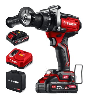 Бесщеточная ударная дрель-шуруповерт ДБУ-165-22 ЗУБР 20 В, 165 Н·м, 2 АКБ LMS (2 А·ч) Бесщеточная ударная дрель-шуруповерт ДБУ-165-22 ЗУБР 20 В, 165 Н·м, 2 АКБ LMS (2 А·ч)